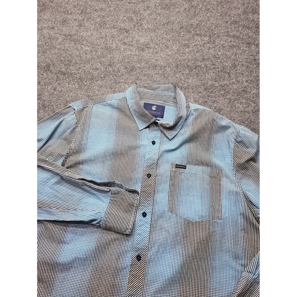 Rocawear Classics Shirt Mens "Size 3XL" Blue Long Sleeve Button Up
